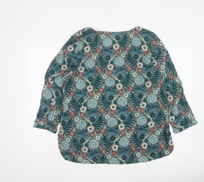 Seasalt Cornwall Women’s Multicoloured Floral Tunic Top Size 16