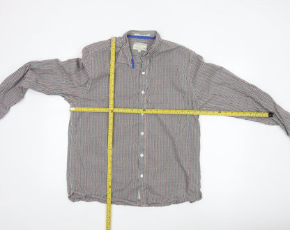 Racing Green Men's Multicoloured Check Cotton Button-Up Shirt XL