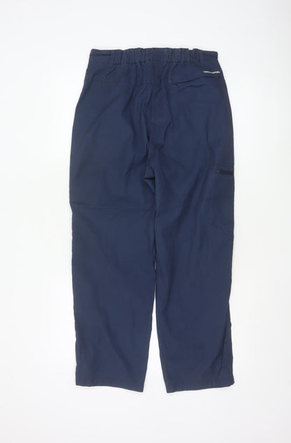 Craghoppers Women Blue Size 12 Cargo Trousers Polyester Blend