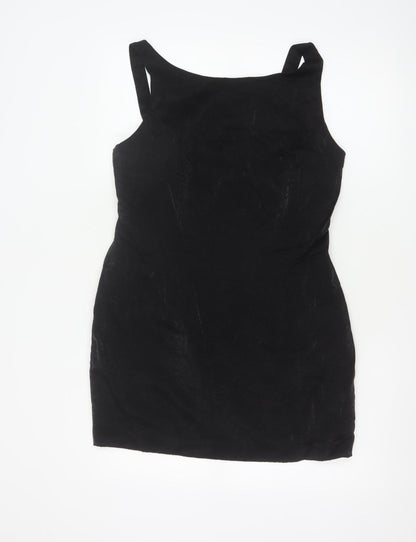 BHS Women Black Size 16 Sleeveless Bodycon Party Dress