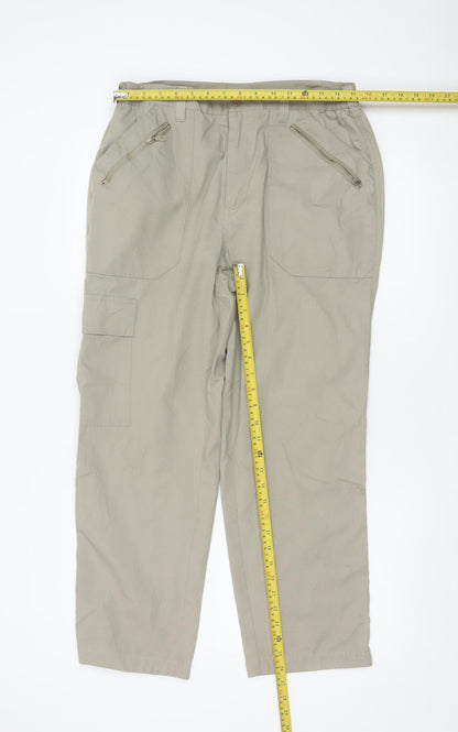 Cotton Traders Men's Beige Cargo Trousers 34 Regular Fit