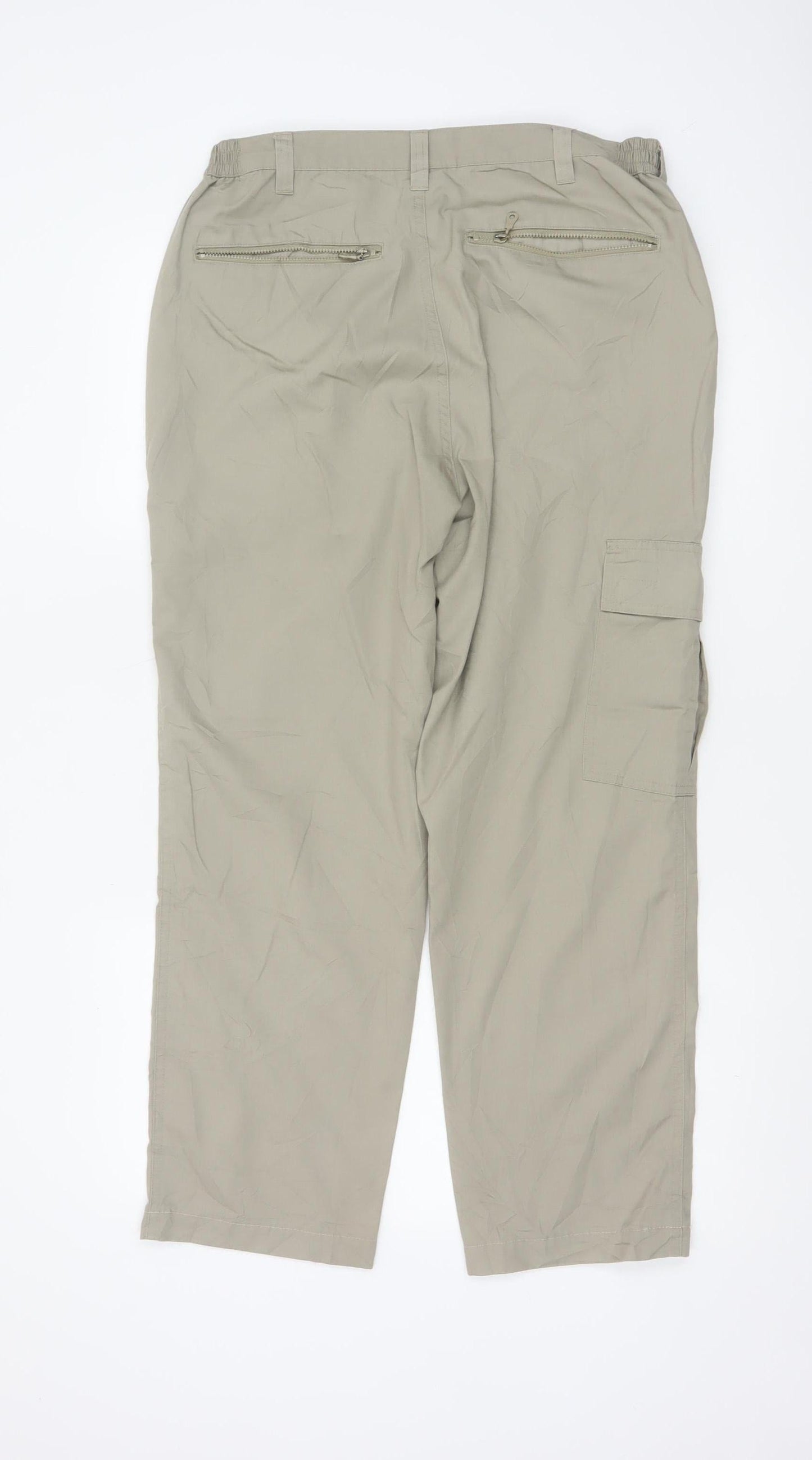 Cotton Traders Men's Beige Cargo Trousers 34 Regular Fit