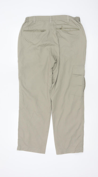 Cotton Traders Men's Beige Cargo Trousers 34 Regular Fit