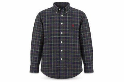 Ralph Lauren Boys Multicoloured Plaid Cotton Button-Up Shirt 8 Years