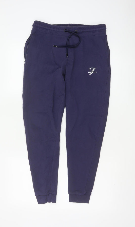 Dead Legacy Men's Blue Cotton Jogger Sweatpants S Regular Fit