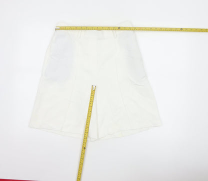 Marks and Spencer Women’s Ivory Chino Shorts Size 12 Regular Fit