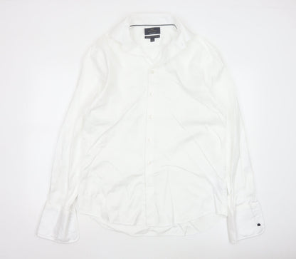 Marks and Spencer Sartorial White Regular Fit 16in Men's Cotton Shirt