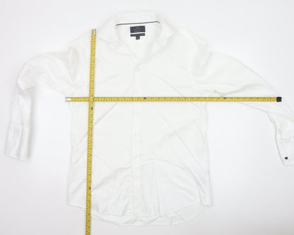 Marks and Spencer Sartorial White Regular Fit 16in Men's Cotton Shirt