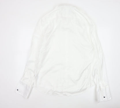 Marks and Spencer Sartorial White Regular Fit 16in Men's Cotton Shirt