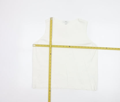 Marks and Spencer Women's White Size 18 Sleeveless Basic Tank Top