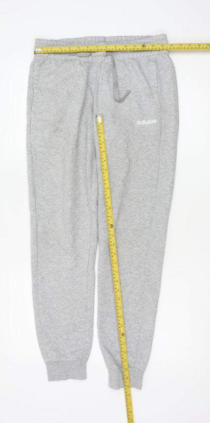 Adidas Womens Grey Jogger Sweatpants Size S Regular Fit