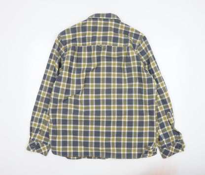 Craghoppers Men's Blue Check Flannel Long Sleeve Button-Up Shirt XL