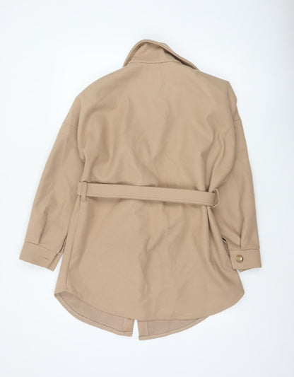 I Saw It First Women's Beige Belted Trench Coat Size S