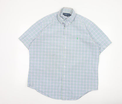 Ralph Lauren Men's Multicoloured Check Classic Fit Button-Down Shirt L