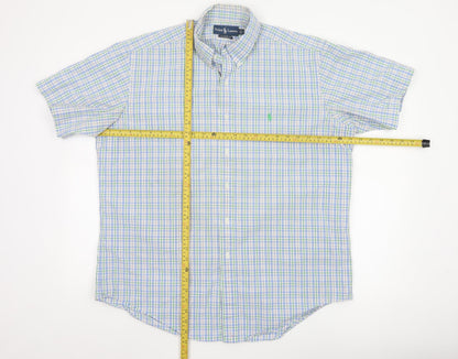 Ralph Lauren Men's Multicoloured Check Classic Fit Button-Down Shirt L
