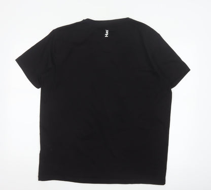 Huel Men’s Black Cotton Elastane Crew Neck 2XL T-Shirt