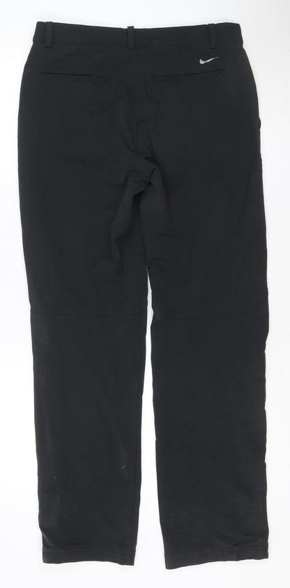 Nike Golf Men's Black Chino Trousers M 30x32 Lightweight Stretch