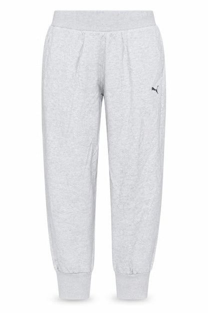 Puma Women's Grey Jogger Trousers XS Cotton Blend Activewear