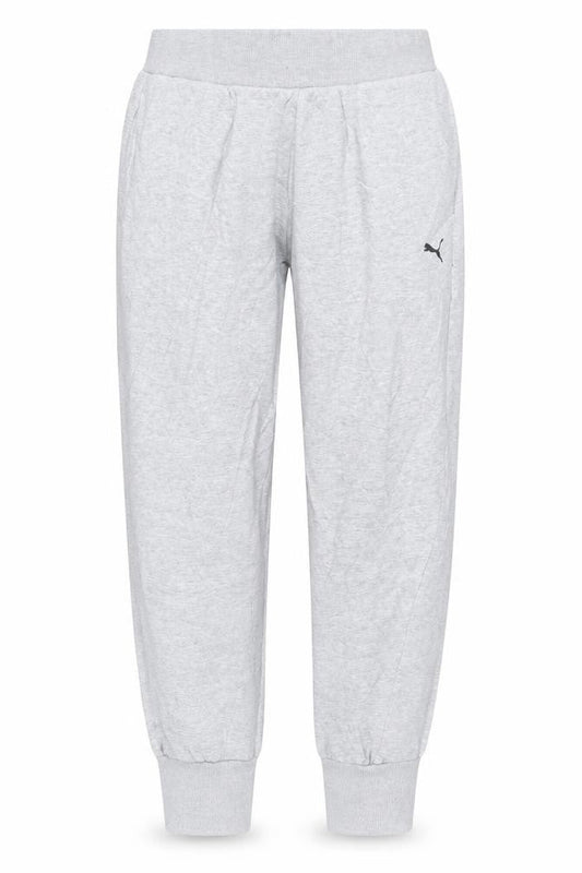 Puma Women's Grey Jogger Trousers XS Cotton Blend Activewear