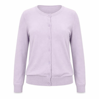 New Look Womens Lilac Cardigan Size 12 Long Sleeve Button Knit