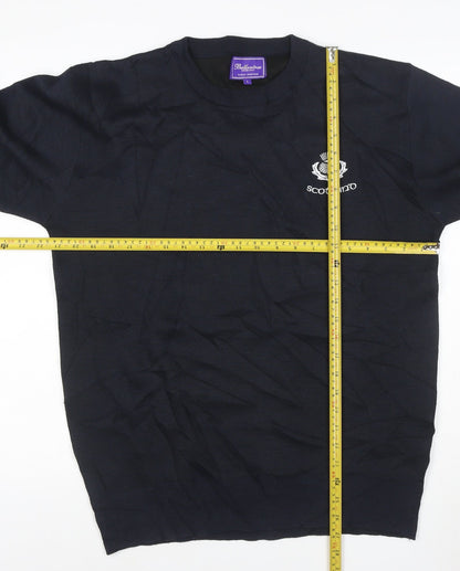 Ballantrae Men's Blue Crew Neck Pullover Jumper L Classic Fit