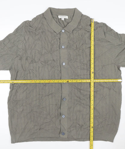 Marks and Spencer Autograph Women's Grey 3XL Short Sleeve Collared Cardigan