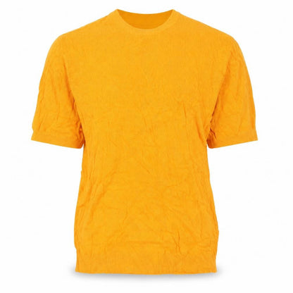 Threadbare Men's Yellow Short Sleeve Crew Neck Cotton Jumper M
