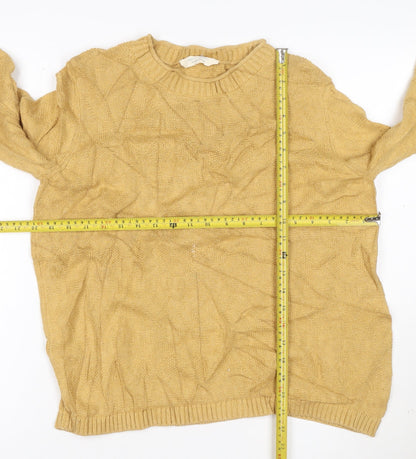 Seasalt Cornwall Women’s Yellow Cotton Crew Neck Jumper Size L