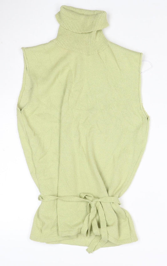 Kaliko Women's Green Knit Strapless Tie Blouse Size 12