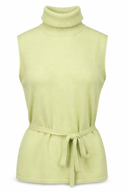 Kaliko Women's Green Knit Strapless Tie Blouse Size 12