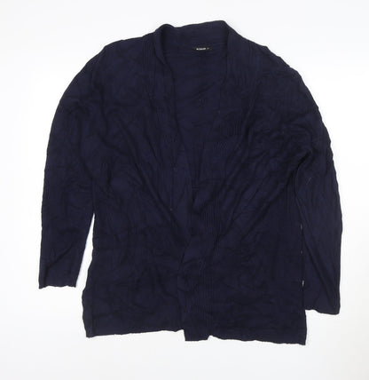 Roman Women’s Blue Long Sleeve Open Knit Cardigan Size 20