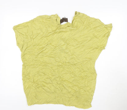 Fenn Wright Manson Women’s Green Linen Blend Tunic Blouse Size 14