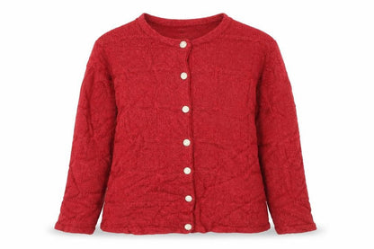 Honor Millburn Women's Red Acrylic Button Cardigan Size 14-16