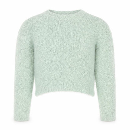 Vero Moda Women's Green Fluffy Knit Pullover Jumper Size M