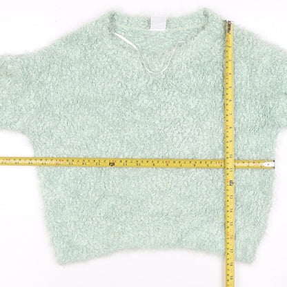 Vero Moda Women's Green Fluffy Knit Pullover Jumper Size M