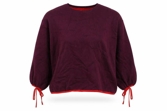 Jaeger Women's Red Wool Crew Neck Long Sleeve Pullover Jumper S