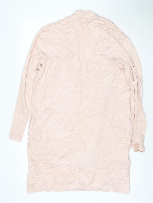 InWear Women's Pink Viscose Knit Open Cardigan M