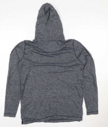 Tokyo Laundry Men's Blue Pullover Hoodie Size M Hooded Sweatshirt