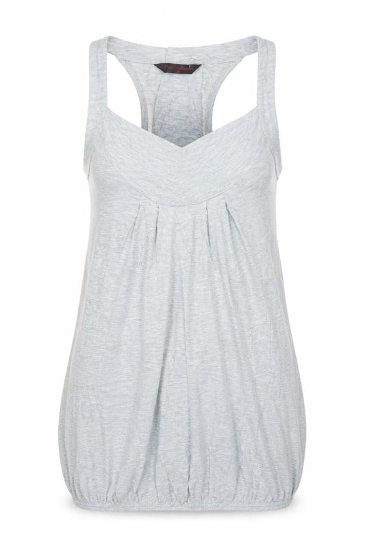 Miss Selfridge Women's Grey Racerback Tank Top Size 10