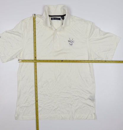 Oxford Golf Men's Ivory Cotton Polo Shirt M Regular Fit