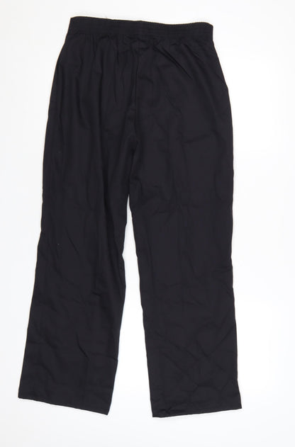 Alexandra Womens Black Trousers UK 10 Regular Polyester Cotton Workwear