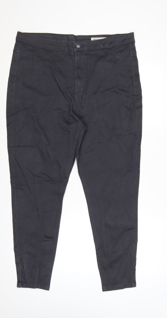 Marks and Spencer Women Black Size 20 Super Skinny Jeans