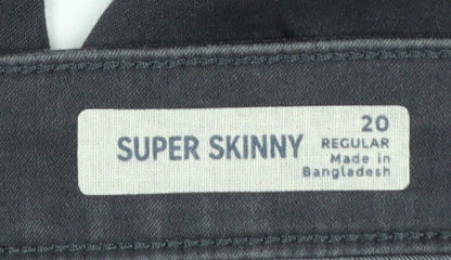 Marks and Spencer Women Black Size 20 Super Skinny Jeans