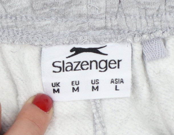 Slazenger Men's Grey Jogger Sweatpants Size M Elastic Waist