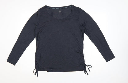 Marks and Spencer Goodmove Women's Black Size 16 Long Sleeve Active T-Shirt