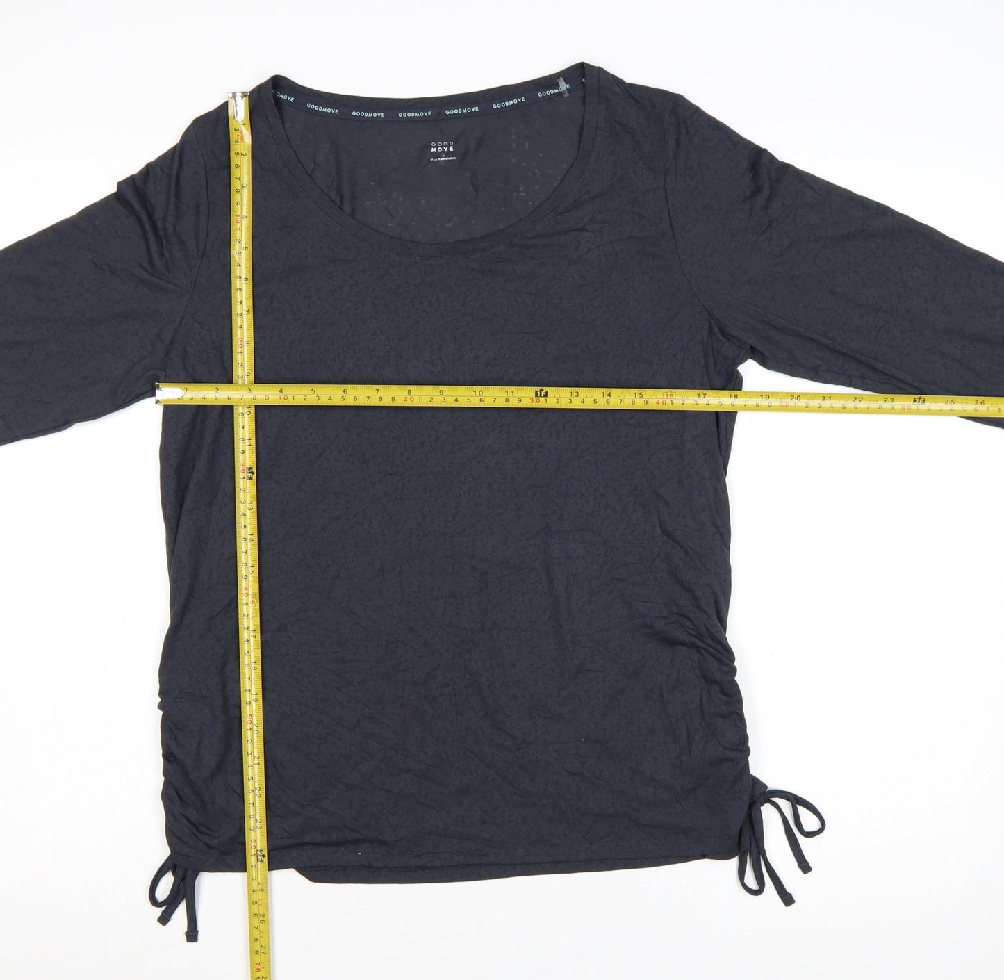 Marks and Spencer Goodmove Women's Black Size 16 Long Sleeve Active T-Shirt