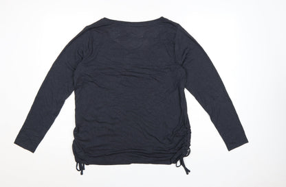 Marks and Spencer Goodmove Women's Black Size 16 Long Sleeve Active T-Shirt