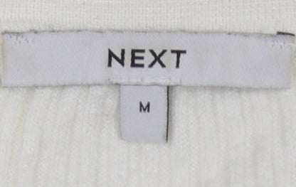 NEXT Women’s Ivory Collared Knit Pullover Jumper Size 14