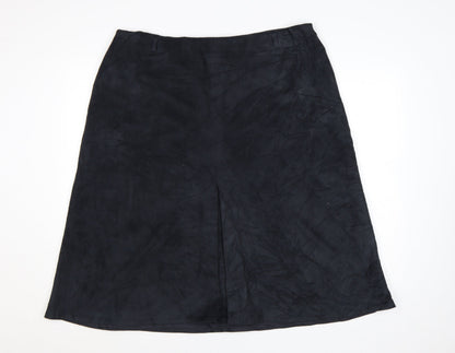 Marks and Spencer Womens Black A-Line Midi Skirt Size 20