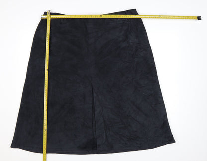 Marks and Spencer Womens Black A-Line Midi Skirt Size 20